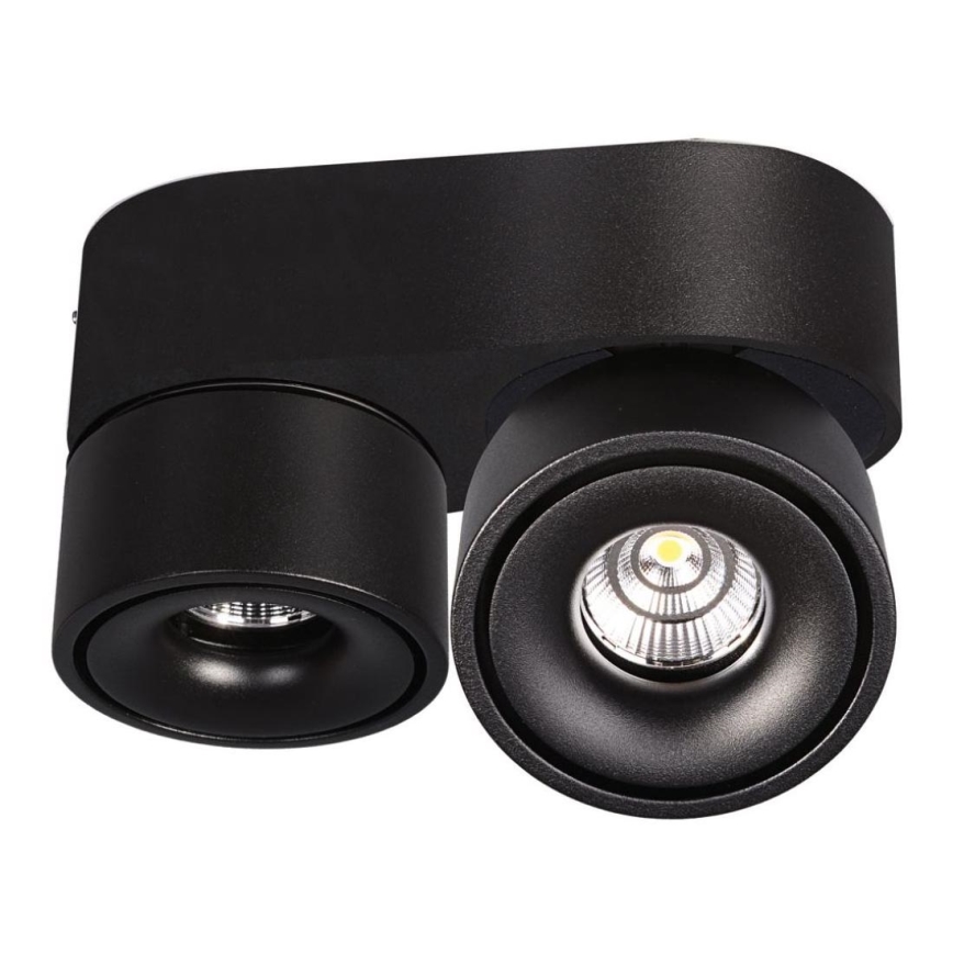 LED Dimmable spotlight LAHTI MINI 2xLED/9W/230V 3000K CRI 90 black