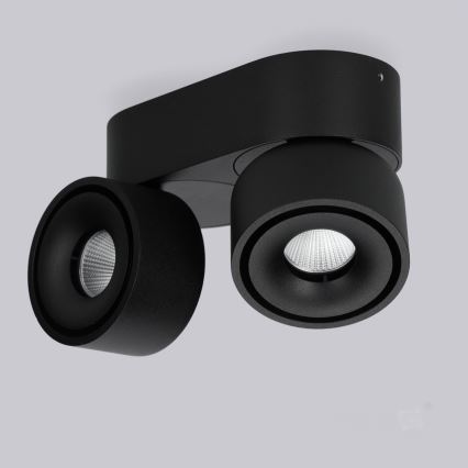 LED Dimmable spotlight LAHTI MINI 2xLED/9W/230V 3000K CRI 90 black