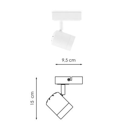 LED Dimmable spotlight MANU 1xGU10/5,8W/230V white