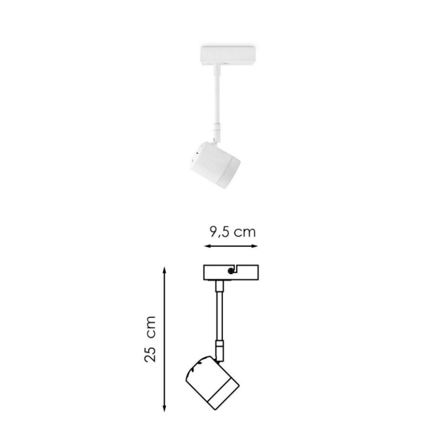 LED Dimmable spotlight MANU 1xGU10/5,8W/230V white