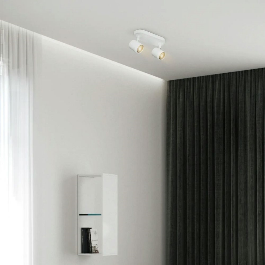 LED Dimmable spotlight MANU 2xGU10/5,8W/230V white