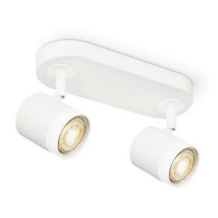 LED Dimmable spotlight MANU 2xGU10/5,8W/230V white