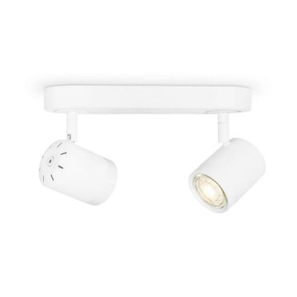 LED Dimmable spotlight MANU 2xGU10/5,8W/230V white