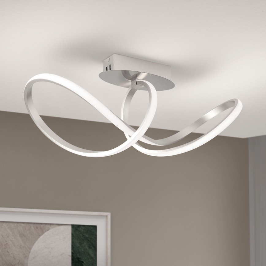 LED Dimmable surface-mounted chandelier CIRCUS LED/30W/230V matte chrome