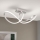 LED Dimmable surface-mounted chandelier CIRCUS LED/30W/230V matte chrome