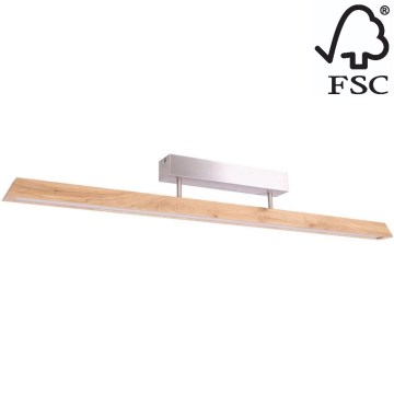 LED Dimmable surface-mounted chandelier DEROTT 3xLED/14W/230V oak – FSC certified