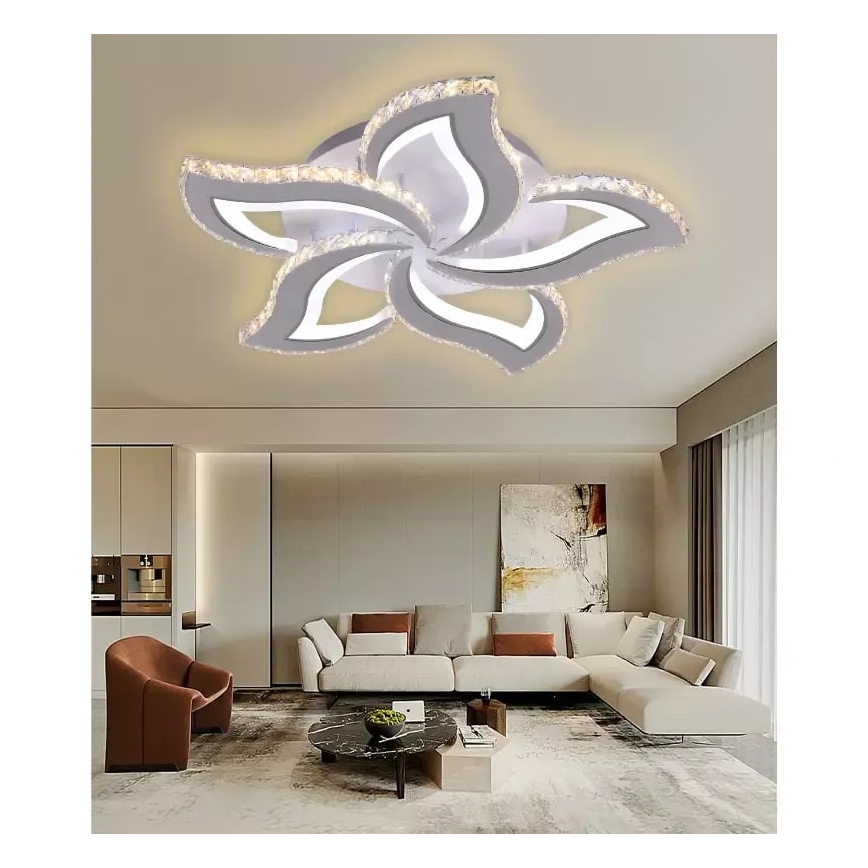 LED Dimmable surface-mounted chandelier LED/100W/230V 3000-6500K + remote control