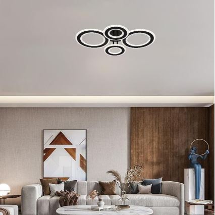 LED Dimmable surface-mounted chandelier LED/100W/230V 3000-6500K + remote control