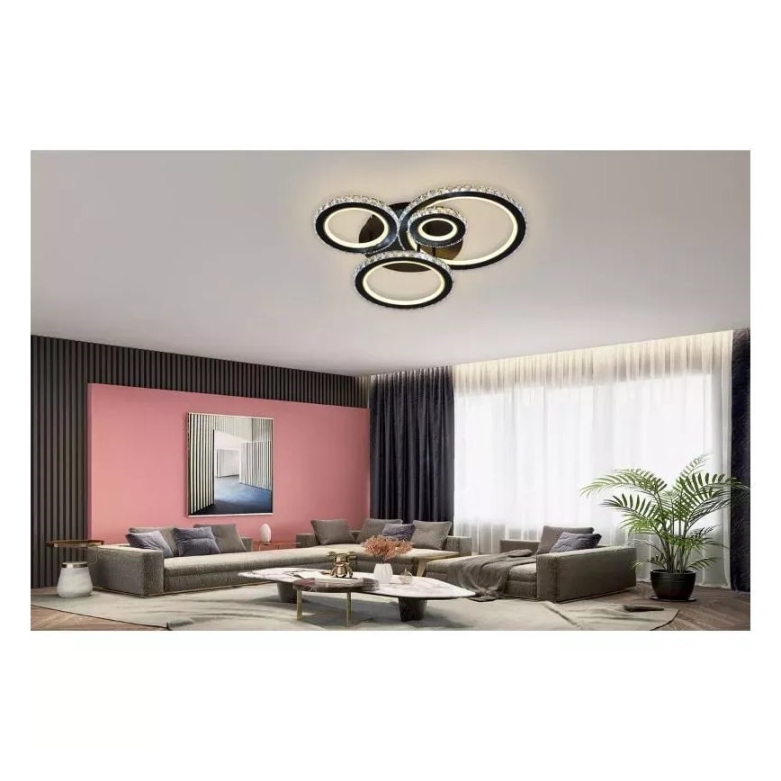 LED Dimmable surface-mounted chandelier LED/120W/230V 3000-6500K + remote control