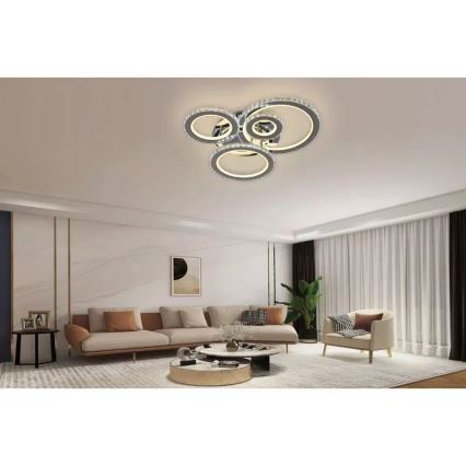 LED Dimmable surface-mounted chandelier LED/120W/230V 3000-6500K + remote control