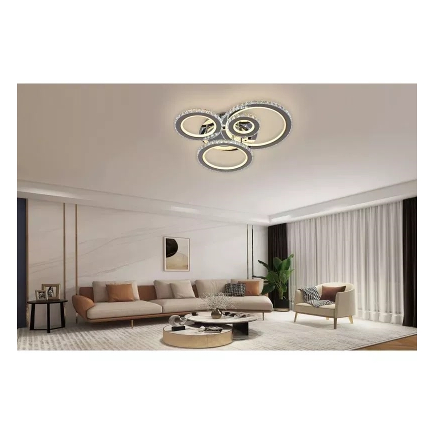 LED Dimmable surface-mounted chandelier LED/120W/230V 3000-6500K + remote control