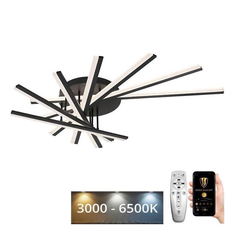 LED Dimmable surface-mounted chandelier LED/120W/230V 3000-6500K + remote control
