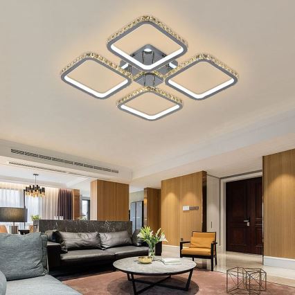 LED Dimmable surface-mounted chandelier LED/160W/230V 3000-6500K + remote control