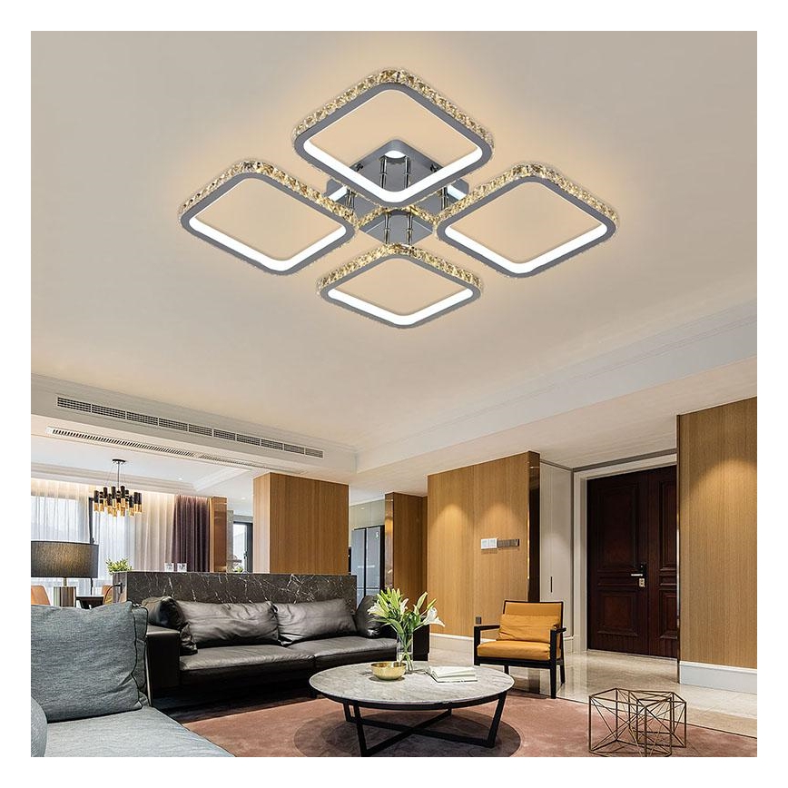 LED Dimmable surface-mounted chandelier LED/160W/230V 3000-6500K + remote control