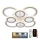 LED Dimmable surface-mounted chandelier LED/200W/230V 3000-6500K + remote control