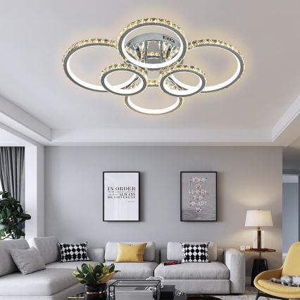 LED Dimmable surface-mounted chandelier LED/205W/230V 3000-6500K + remote control