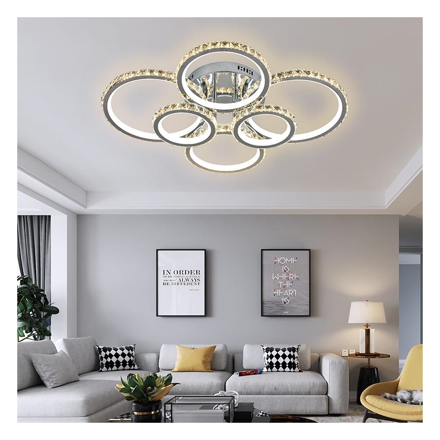 LED Dimmable surface-mounted chandelier LED/205W/230V 3000-6500K + remote control