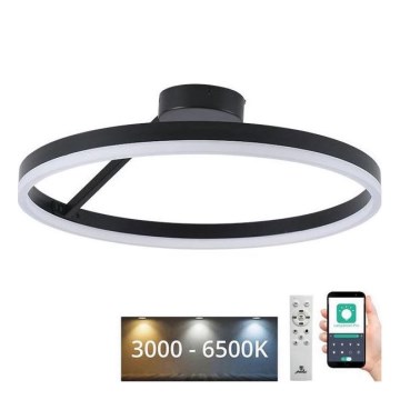 LED Dimmable surface-mounted chandelier LED/40W/230V 3000-6500K black + remote control