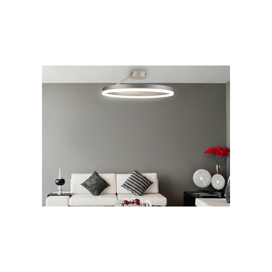 LED Dimmable surface-mounted chandelier LED/40W/230V 3000-6500K matte chrome + remote control