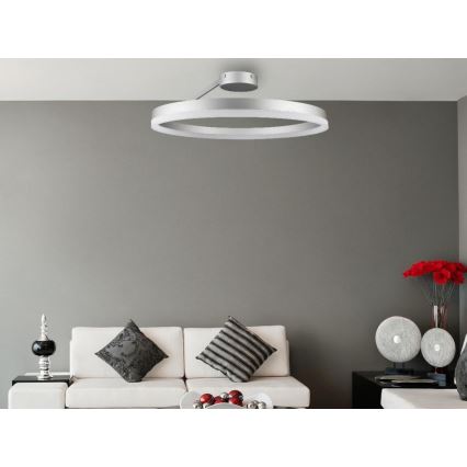 LED Dimmable surface-mounted chandelier LED/40W/230V 3000-6500K matte chrome + remote control