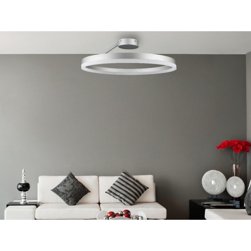 LED Dimmable surface-mounted chandelier LED/40W/230V 3000-6500K matte chrome + remote control