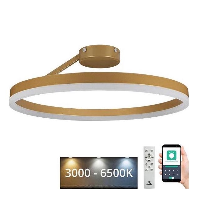 LED Dimmable surface-mounted chandelier LED/40W/230V 3000-6500K gold + remote control