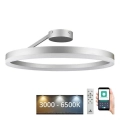 LED Dimmable surface-mounted chandelier LED/40W/230V 3000-6500K matte chrome + remote control
