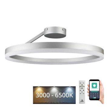LED Dimmable surface-mounted chandelier LED/40W/230V 3000-6500K matte chrome + remote control