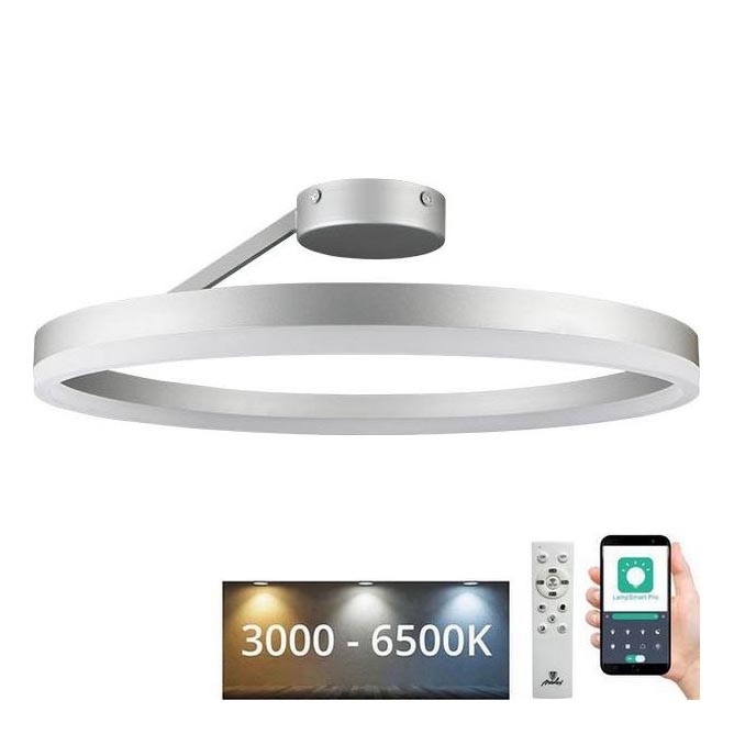 LED Dimmable surface-mounted chandelier LED/40W/230V 3000-6500K matte chrome + remote control