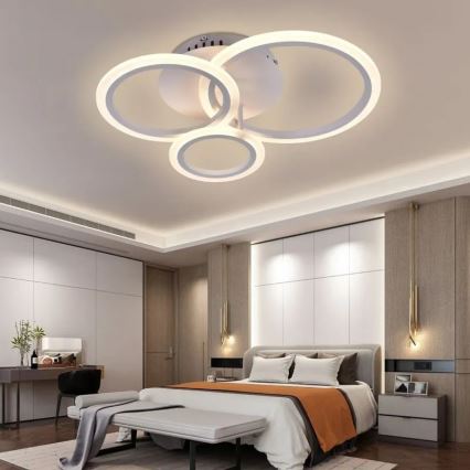 LED Dimmable surface-mounted chandelier LED/40W/230V 3000-6500K white + remote control