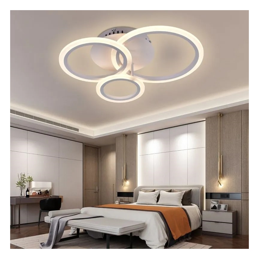 LED Dimmable surface-mounted chandelier LED/40W/230V 3000-6500K white + remote control