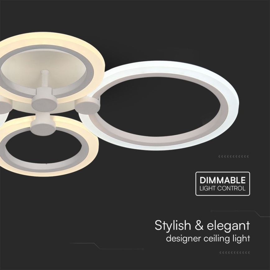 LED Dimmable surface-mounted chandelier LED/45W/230V 3000-6500K + remote control