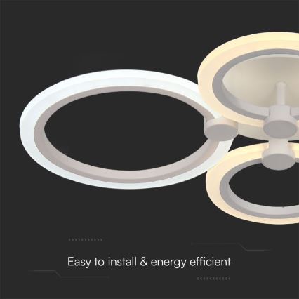 LED Dimmable surface-mounted chandelier LED/45W/230V 3000-6500K + remote control