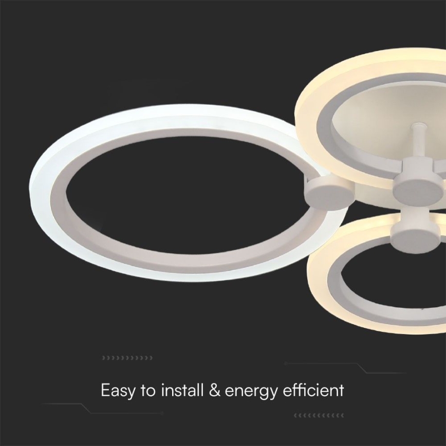LED Dimmable surface-mounted chandelier LED/45W/230V 3000-6500K + remote control