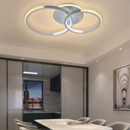 LED Dimmable surface-mounted chandelier LED/55W/230V 3000-6500K + remote control