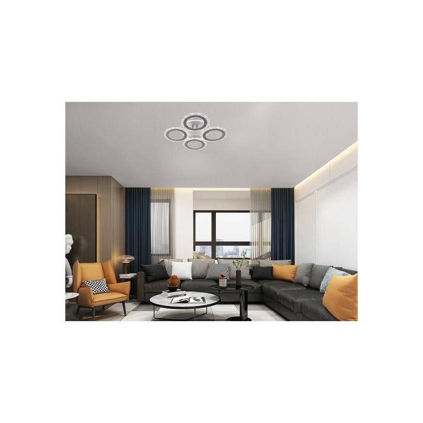 LED Dimmable surface-mounted chandelier LED/55W/230V 3000-6500K + remote control