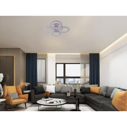 LED Dimmable surface-mounted chandelier LED/55W/230V 3000-6500K + remote control