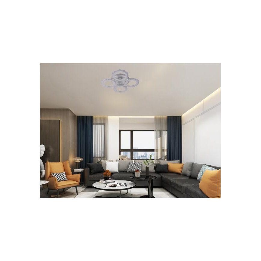LED Dimmable surface-mounted chandelier LED/55W/230V 3000-6500K + remote control