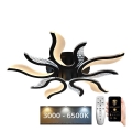 LED Dimmable surface-mounted chandelier LED/65W/230V 3000-6500K black + remote control