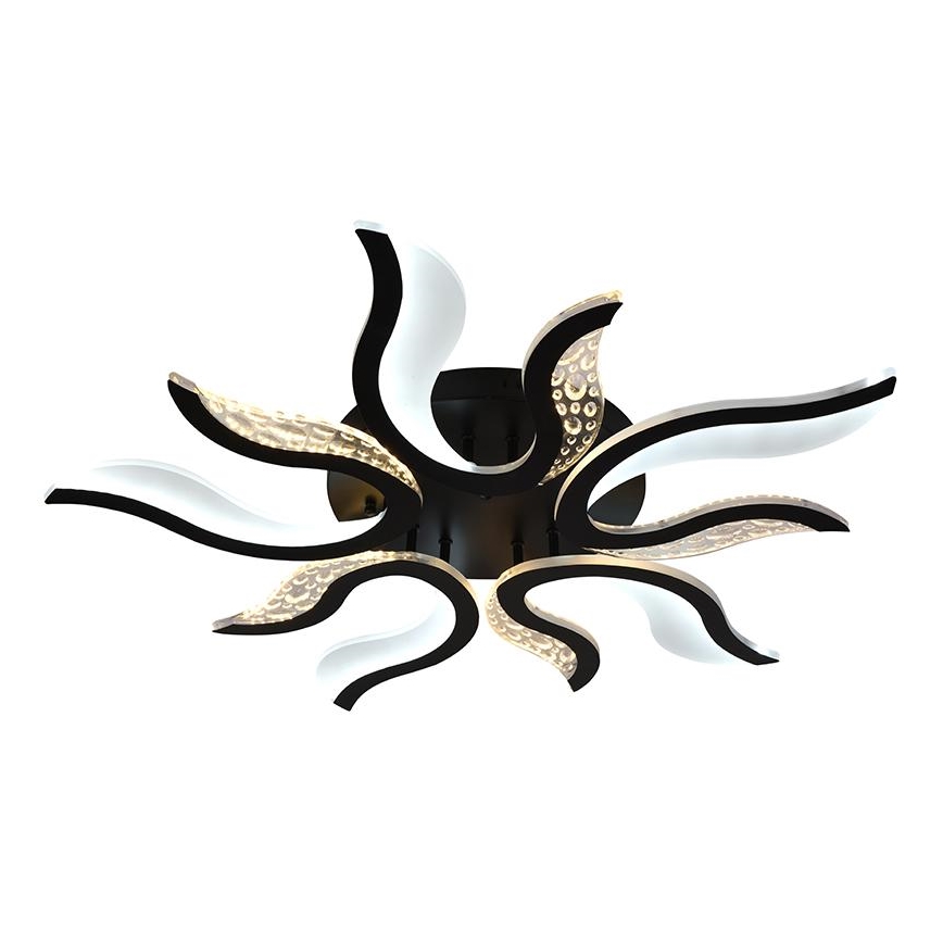 LED Dimmable surface-mounted chandelier LED/65W/230V 3000-6500K black + remote control