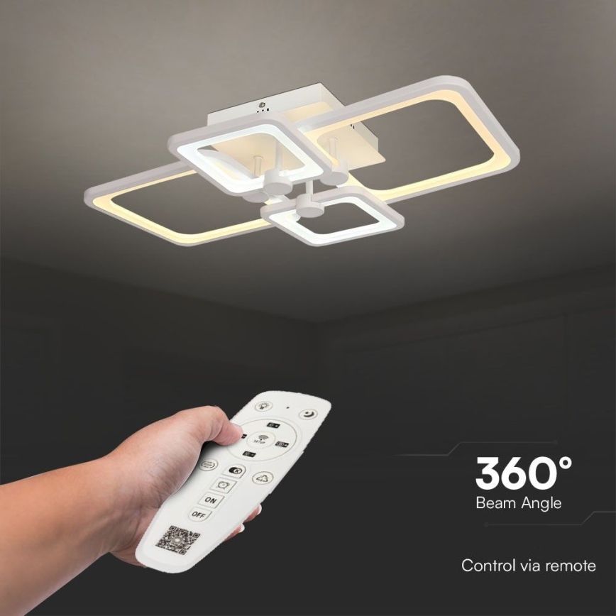 LED Dimmable surface-mounted chandelier LED/70W/230V 3000-6500K + remote control
