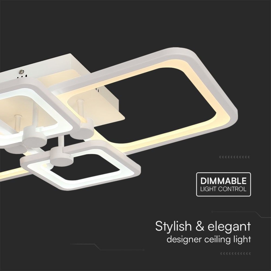 LED Dimmable surface-mounted chandelier LED/70W/230V 3000-6500K + remote control