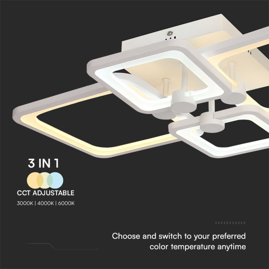 LED Dimmable surface-mounted chandelier LED/70W/230V 3000-6500K + remote control