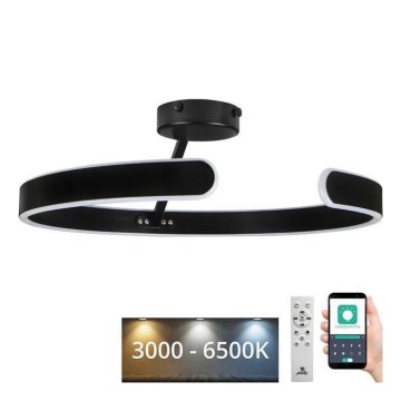 LED Dimmable surface-mounted chandelier LED/72W/230V 3000-6500K black + remote control