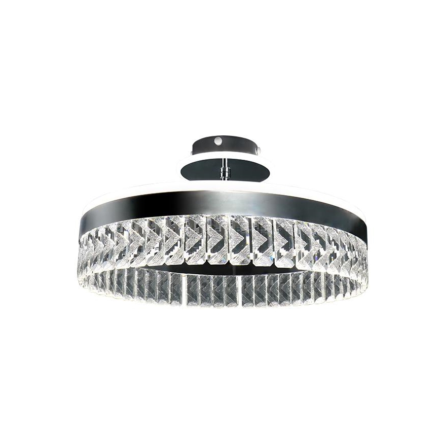 LED Dimmable crystal surface-mounted chandelier LED/75W/230V 3000-6500K matte chrome + remote control