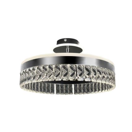 LED Dimmable crystal surface-mounted chandelier LED/75W/230V 3000-6500K matte chrome + remote control