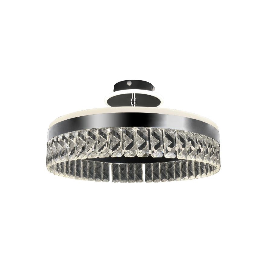 LED Dimmable crystal surface-mounted chandelier LED/75W/230V 3000-6500K matte chrome + remote control