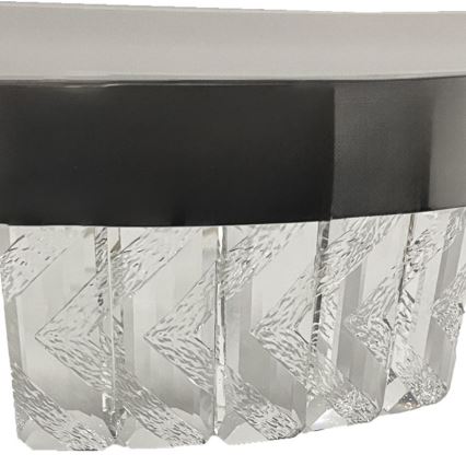 LED Dimmable crystal surface-mounted chandelier LED/75W/230V 3000-6500K matte chrome + remote control