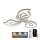 LED Dimmable surface-mounted chandelier LED/75W/230V 3000-6500K + remote control