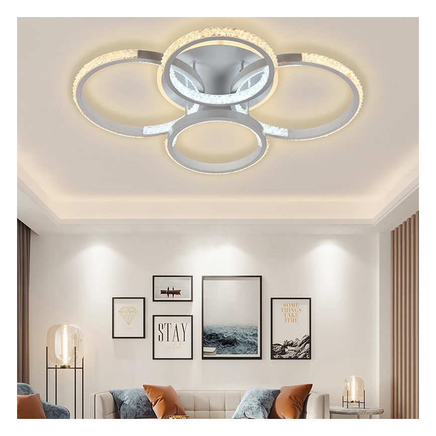 LED Dimmable surface-mounted chandelier LED/80W/230V 3000-6500K + remote control